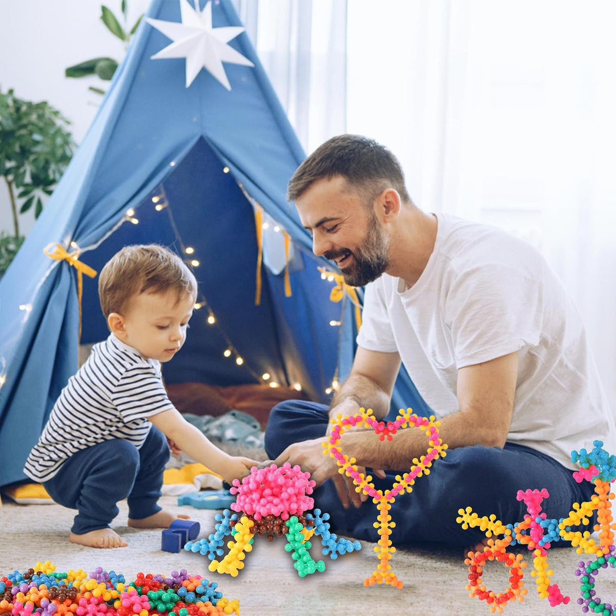 TOMYOU 300 Pieces Building Blocks Kids STEM Toys Educational Classroom