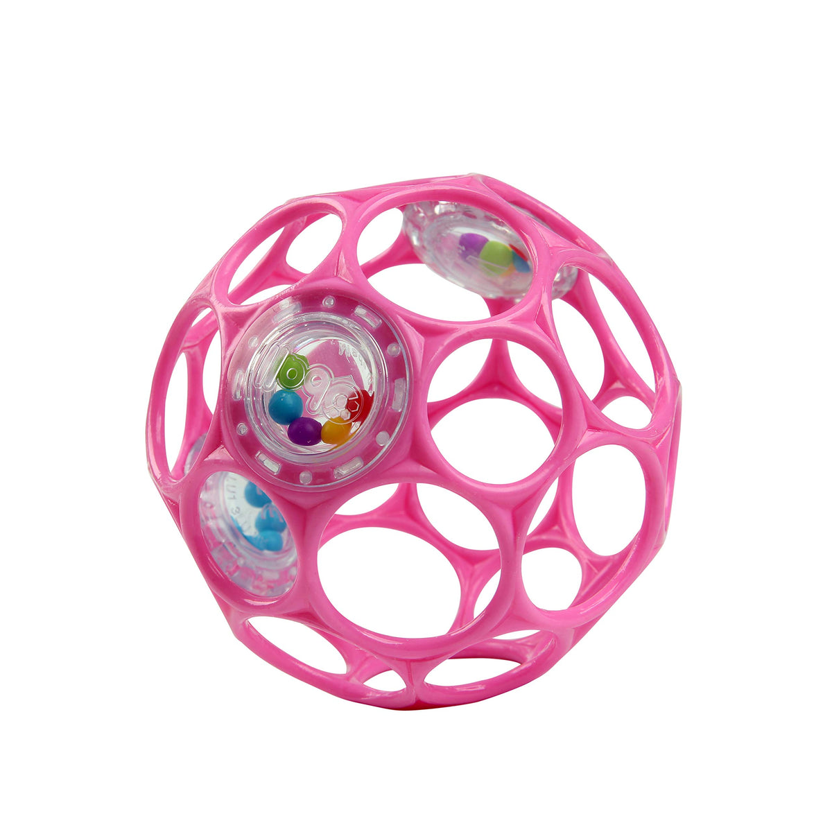 Bright Starts Oball Rollin' Rainstick Rattle Easy-Grasp Toy, Ages 3 Months +