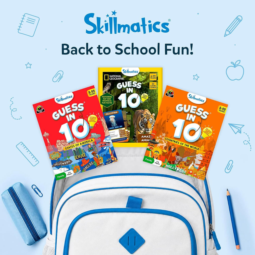 Skillmatics Guess in 10 – States of America, Geography Game, Gift for Kids