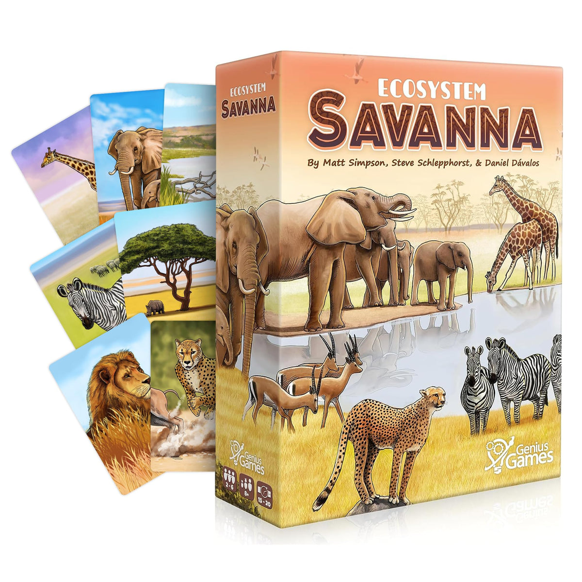 Ecosystem - A Family Card Game about Building Habitats | Learn about Animals, Ecology & Biodiversity for Kids, Adults, Families or the classroom! Fun Board Games for Environmental Science Class