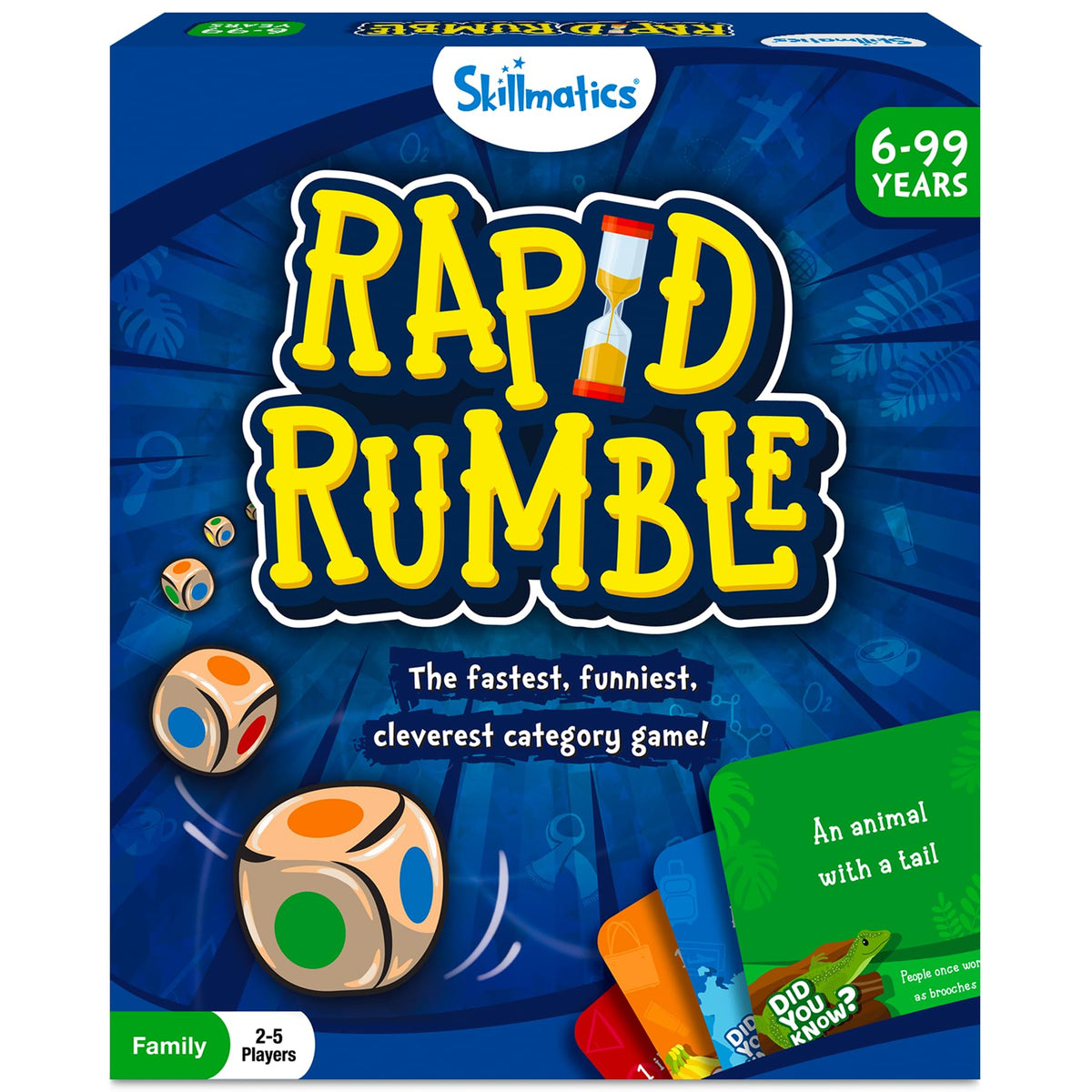 Skillmatics Rapid Rumble – Fun Board & Card Game, Gift for Boys & Girls