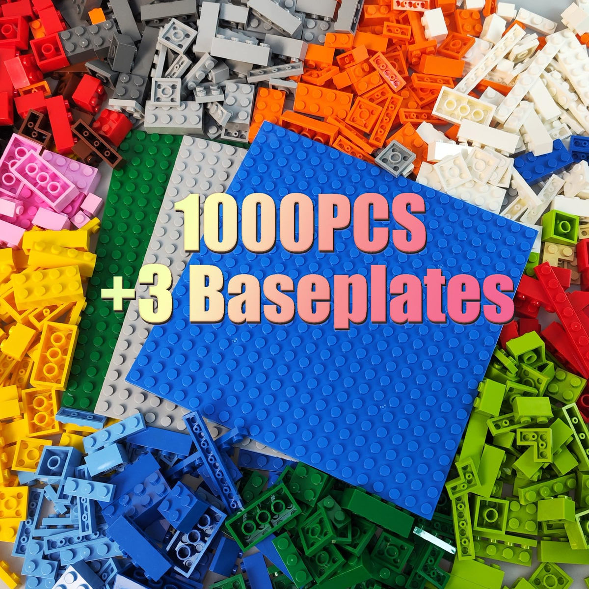 HUIZDQ 1500 Pieces Building Bricks, Classic Bulk Small Blocks