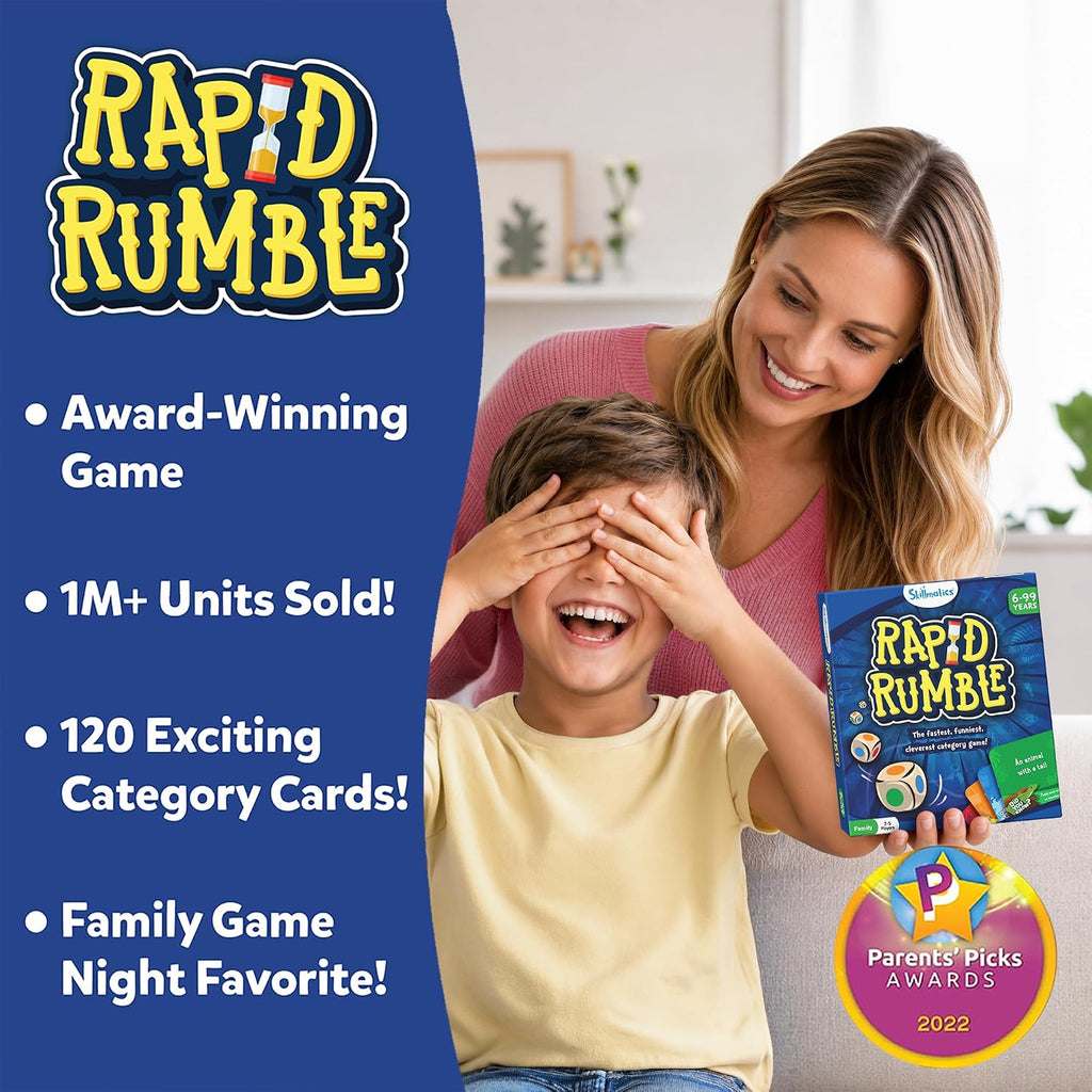 Skillmatics Rapid Rumble – Fun Board & Card Game, Gift for Boys & Girls