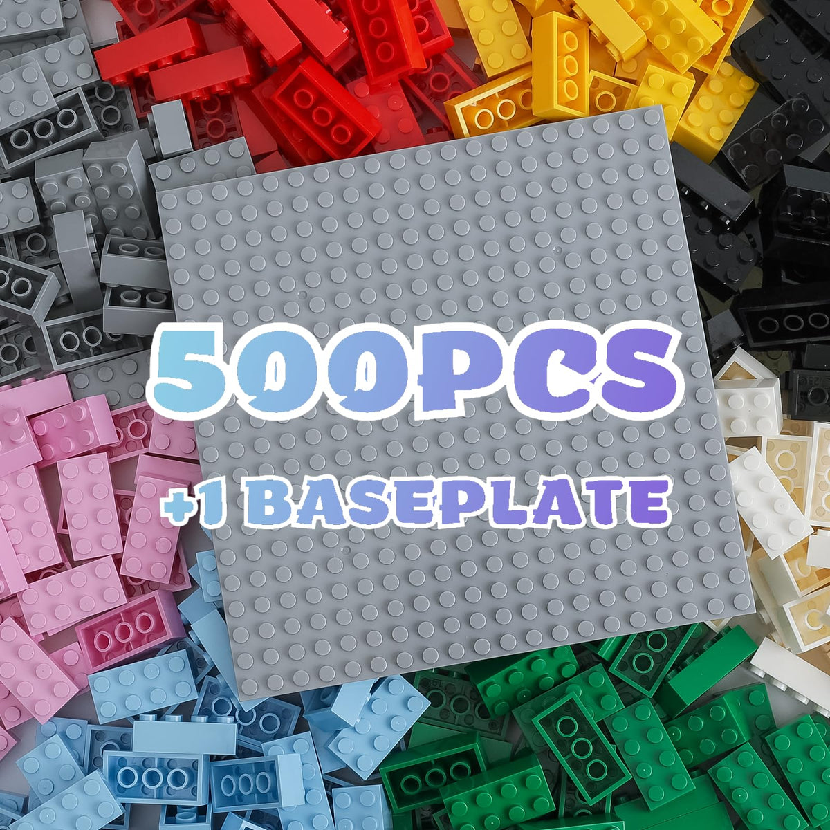 HUIZDQ 1500 Pieces Building Bricks, Classic Bulk Small Blocks
