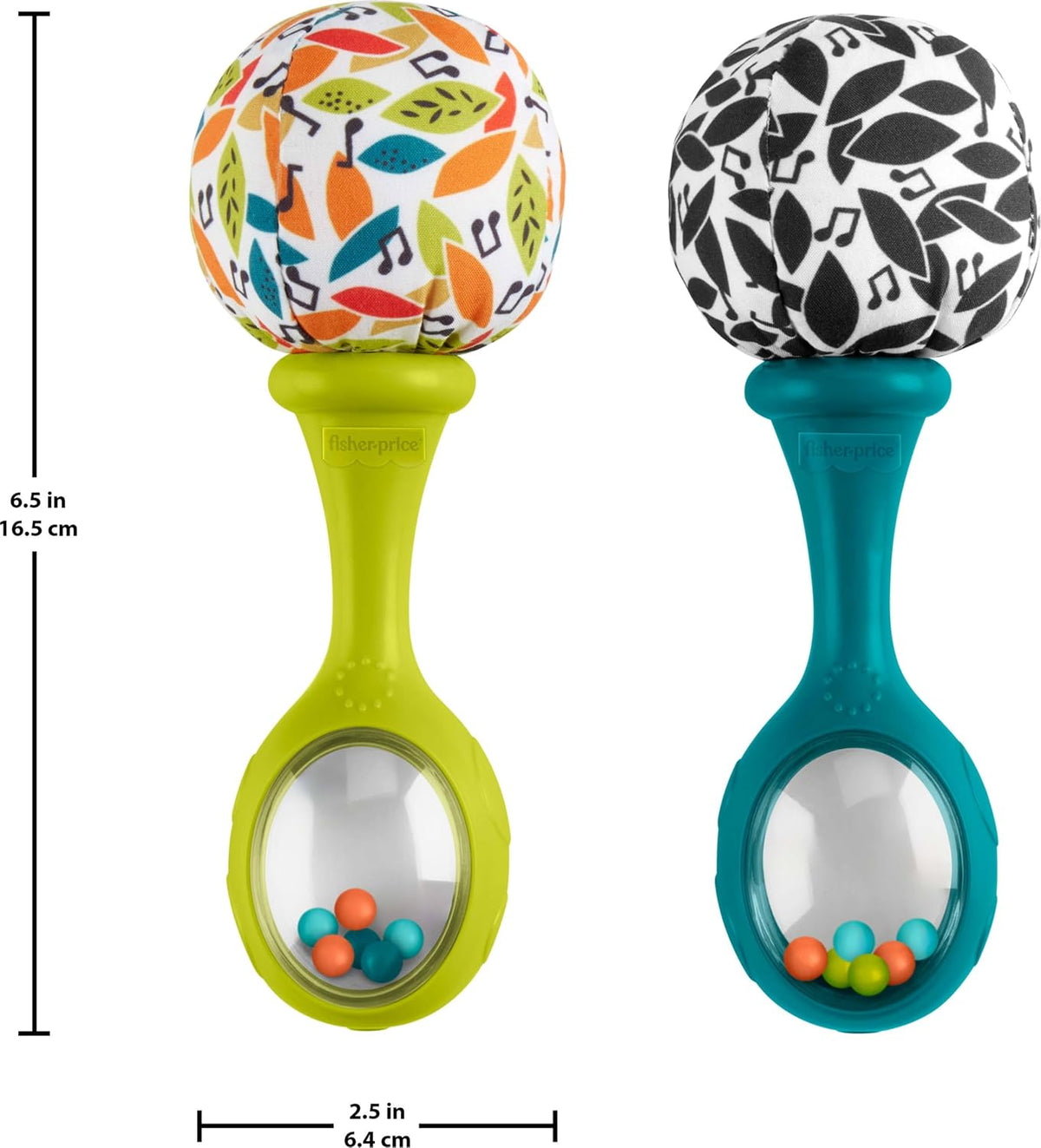 Fisher-Price Rattle ‘n Rock Maracas Set, Newborn Toys, Ages 3+ Months