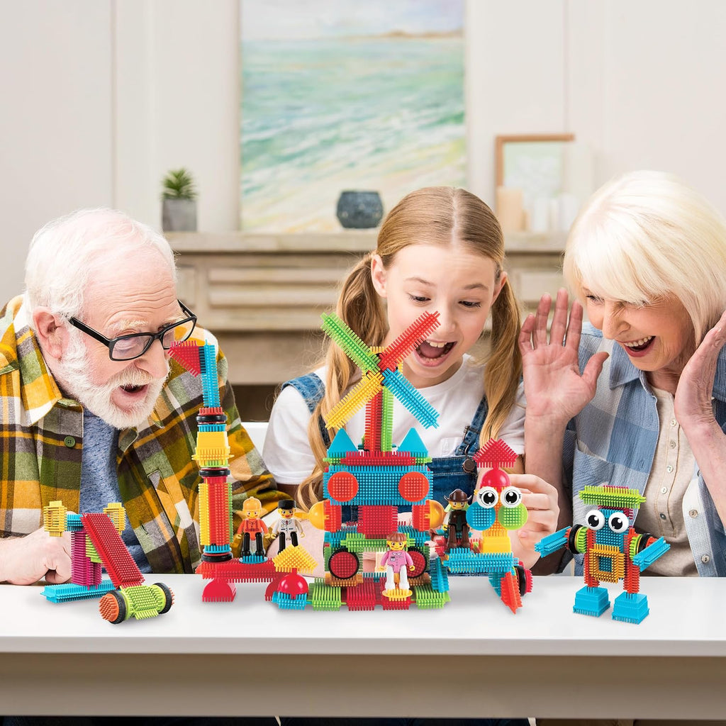 PicassoTiles 116 Piece Hedgehog Building Blocks, STEM Toy Set Kids Ages 3+