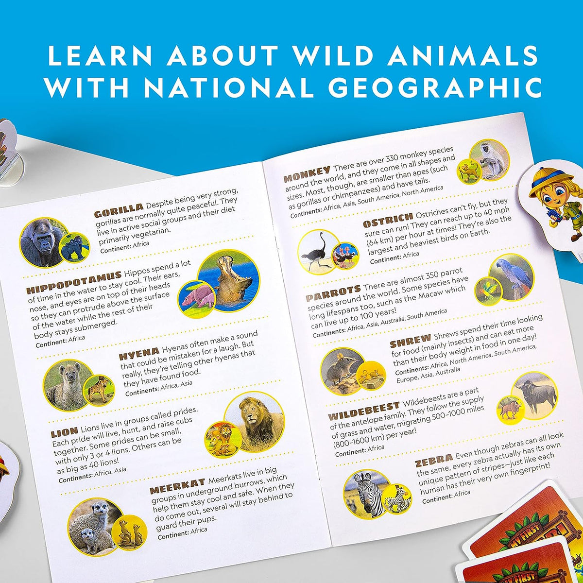 National Geographic My First Safari Cooperative Board Game for Kids