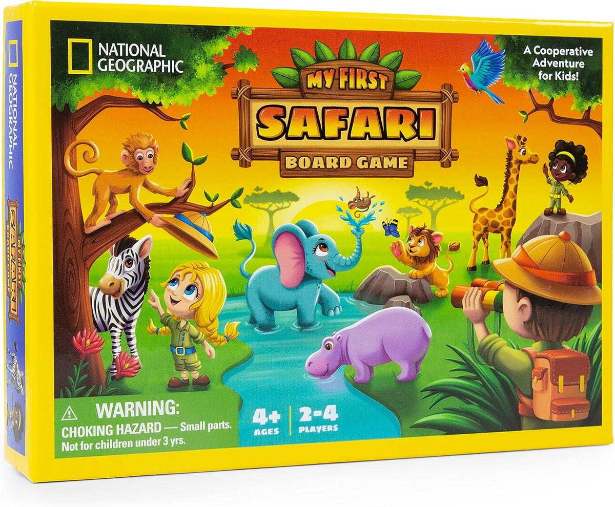 National Geographic My First Safari Cooperative Board Game for Kids