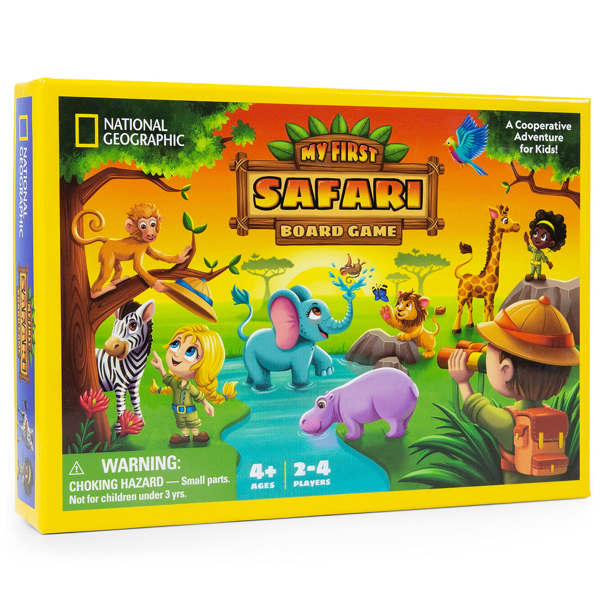 National Geographic My First Safari Cooperative Board Game for Kids