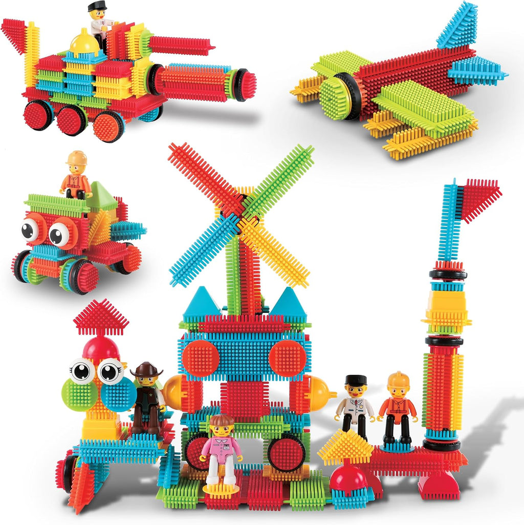 PicassoTiles 116 Piece Hedgehog Building Blocks, STEM Toy Set Kids Ages 3+
